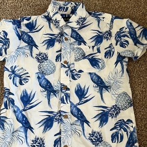 Boys poplin button down shirt